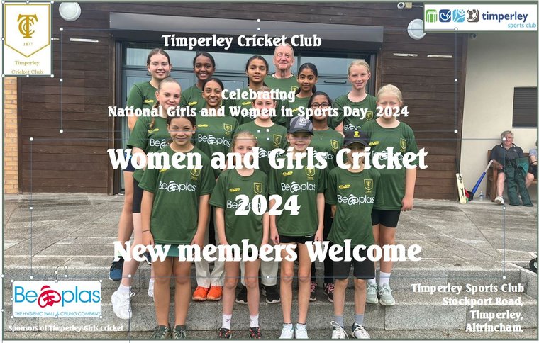 Celebrating National Girls and Women in Sports Day 2024 #Pitchero
timperleycricketclub.com/news/celebrati…
