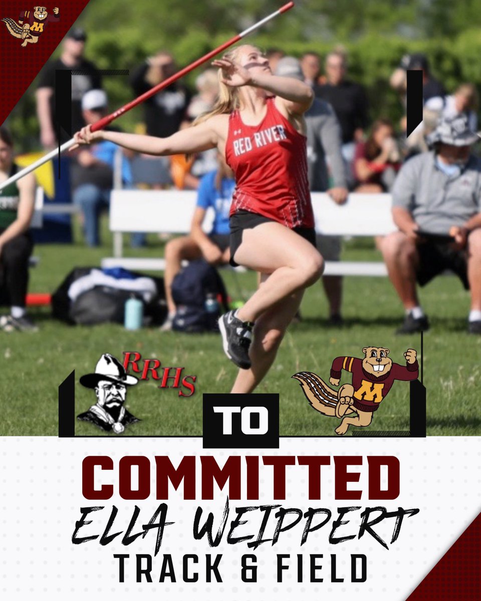 RRHSactivities's tweet photo. Congratulations Ella Weippert 
✅Signed
RRHS ➡️ University of Minnesota
Track &amp; Field @GopherThrows 
@rrgirlsxctf #RideOn https://t.co/is3mk2pUHt