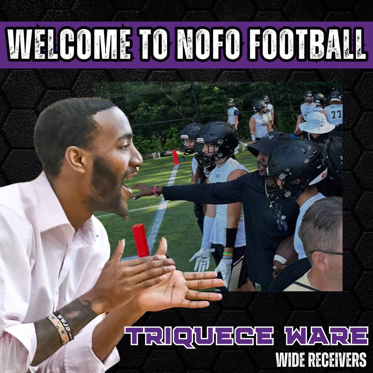 Excited to welcome Coach Triquece Ware @triquece14! Coach Ware will serve as our Varsity Wide Receivers Coach.