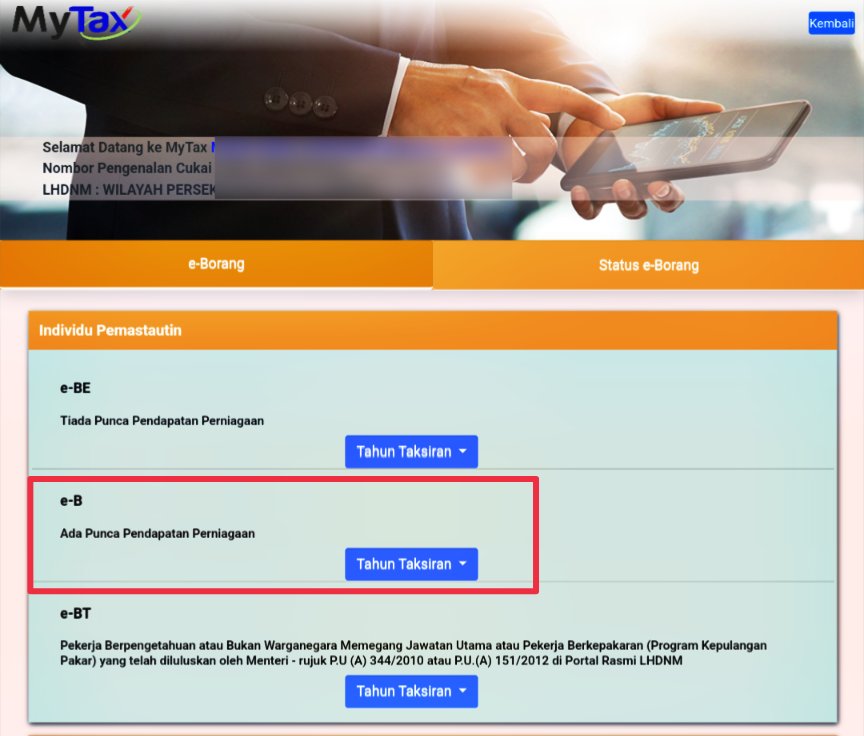AzrulIzzaham's tweet photo. Sekarang ni musim cukai. Adakah tengah sibuk pasal orang makan gaji je? Mestilah tak. Sekarang masa untuk orang yang ada income daripada bisnes pun dah boleh start declare ke LHDN melalui sistem MyTax ni.

Siapa yang kena submit borang B ni?

#TwtCukaiMY https://t.co/0WKm2hV4aw