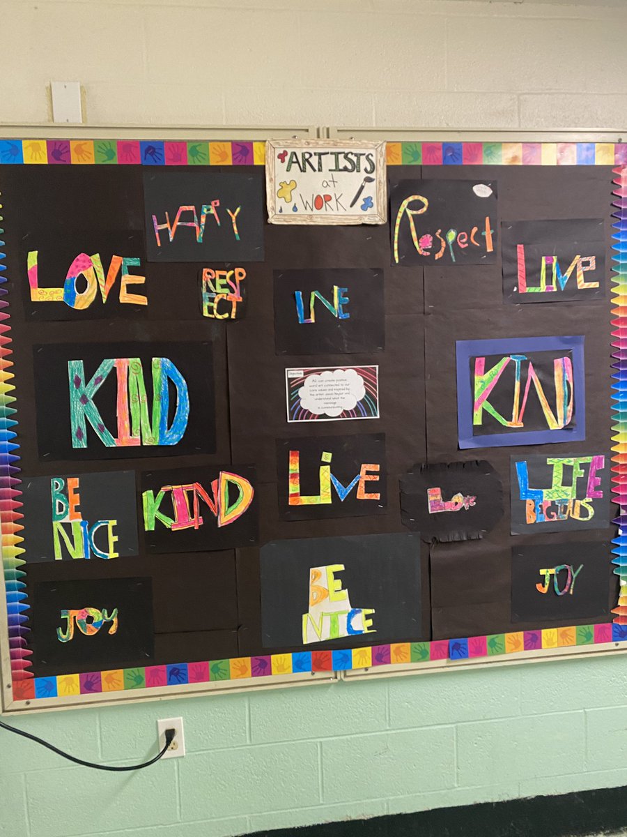 What’s new in the art room?
 (in progress)
3rd- Coil clay hearts
2nd- Romero Britto hearts 
1st- texture painting 

Bulletin board- 3rd grade positive words in connection with last month’s kindness theme. 
<a href="/WSS_SScott/">Stacey Scott</a>  <a href="/WPSVisualArt/">WPSVisualArt</a>