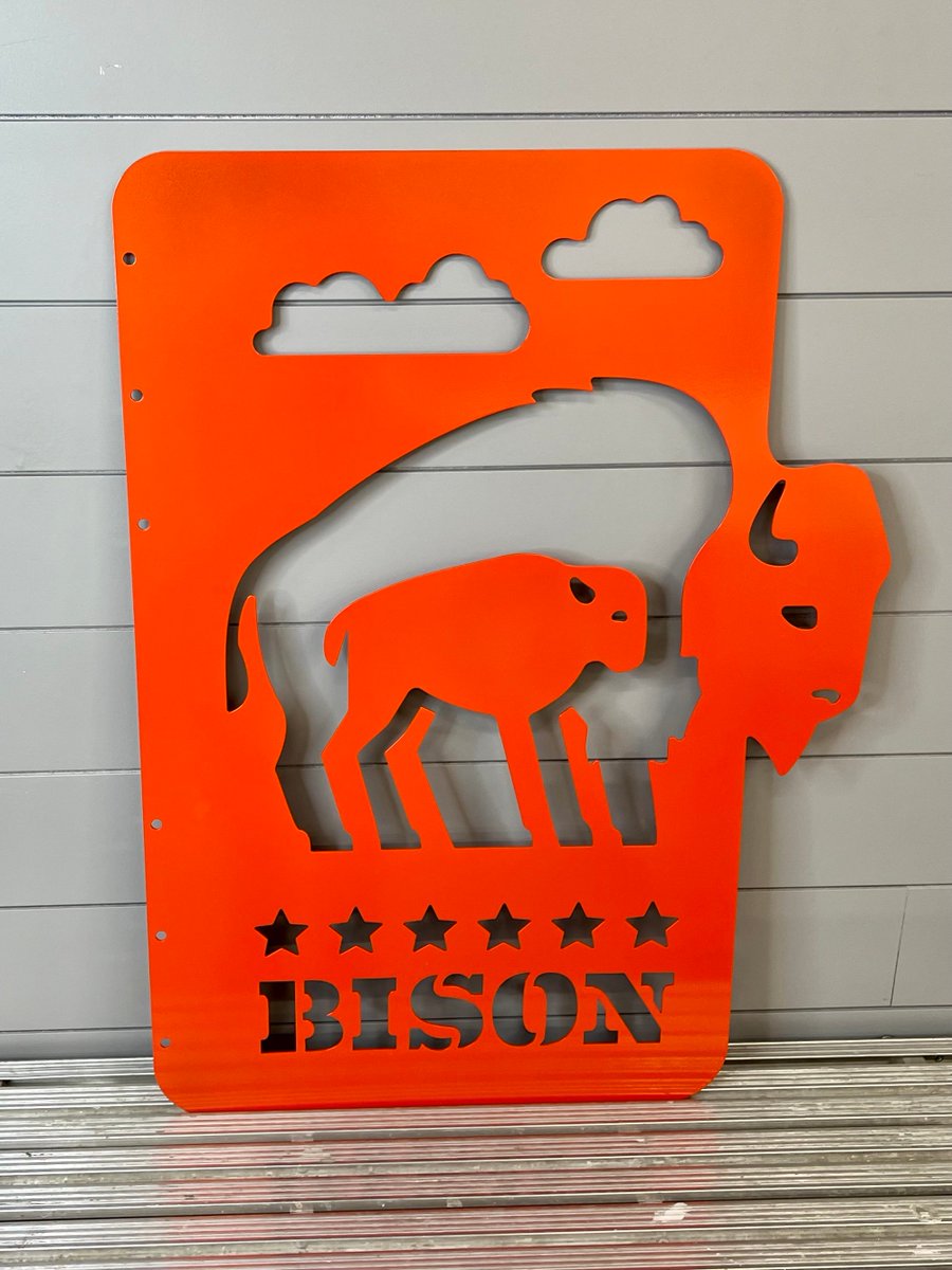 Introducing our sleek sign for the DC Dept of Transportation featuring the iconic American Bison! 🦬 
From intricate designs to minimalist approaches, our craftsmanship shines through. Stay tuned for more showcases of our work! #ShieldCoArt #CustomSignage #AmericanBison