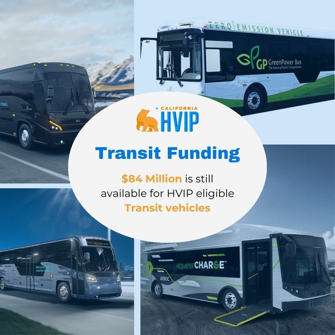 Guess what has 84 million in #funds & is waiting for you to switch to #zeroemission… HVIPs Transit #funding!

Get your #fleet's journey started with the help of #HVIPincentives & make your fleet #green 🚌

Check out our vehicles 👉 buff.ly/48vi778