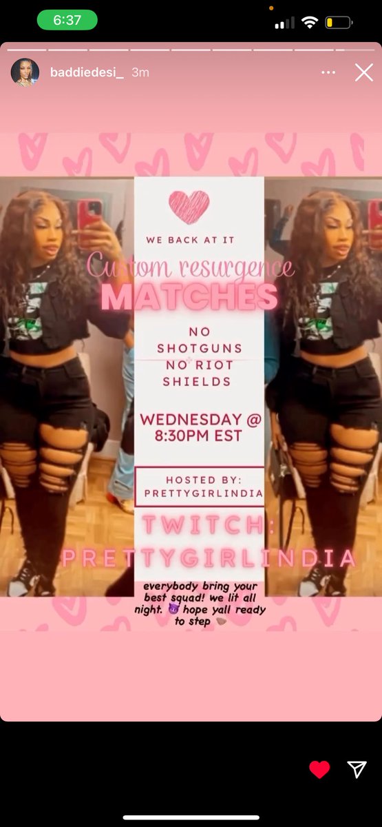 bigindiiiii's tweet image. hey my bbys 🩷 tap in on Wednesday @ 8:30pm EST 🤭 a baddie with a fattie is hosting custom warzone matches! 
#MW3 #fortuneskeep #warzone #twitch #twitchgaming #twitchstreaming