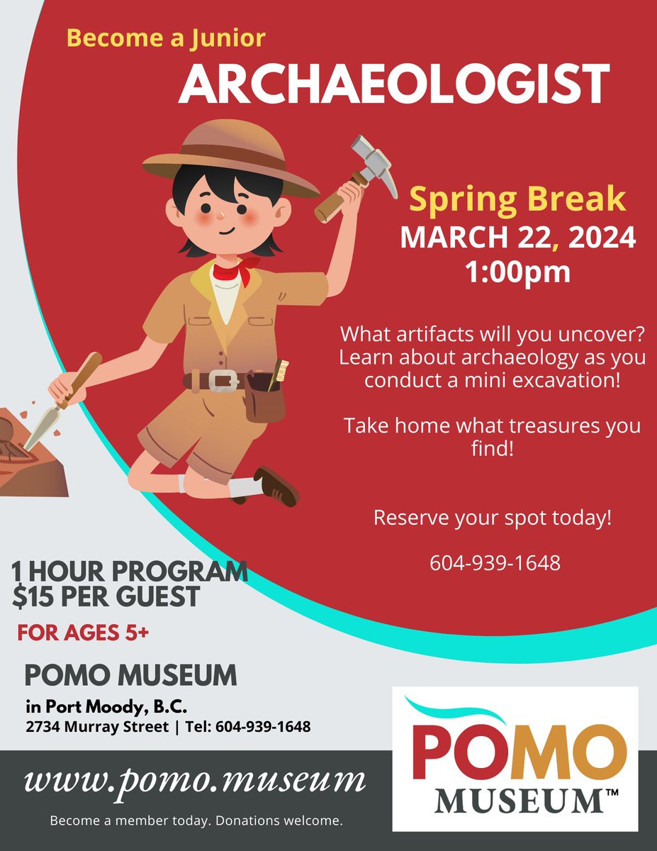 Join us at the POMO Museum on March 22 at 1:00pm and join us for one of our newest programs we are offering! Register Today ...For more details visit us at pomo.museum/programs