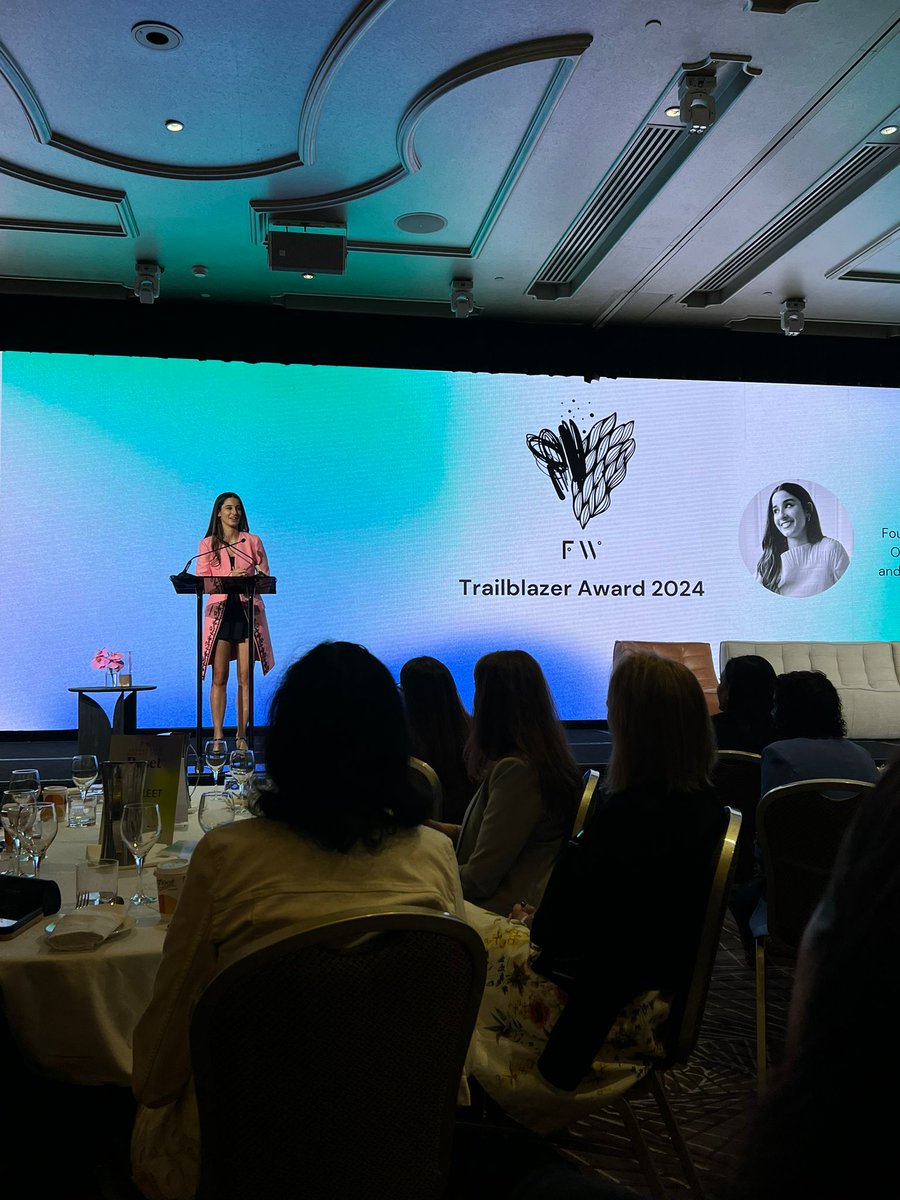 Congratulations to our 2024 #FWtrailblazer @Chanelcontos, founder of @teachusconsent. The award recognises a person who has made a significant contribution to the advancement of women and led the way in their chosen field.