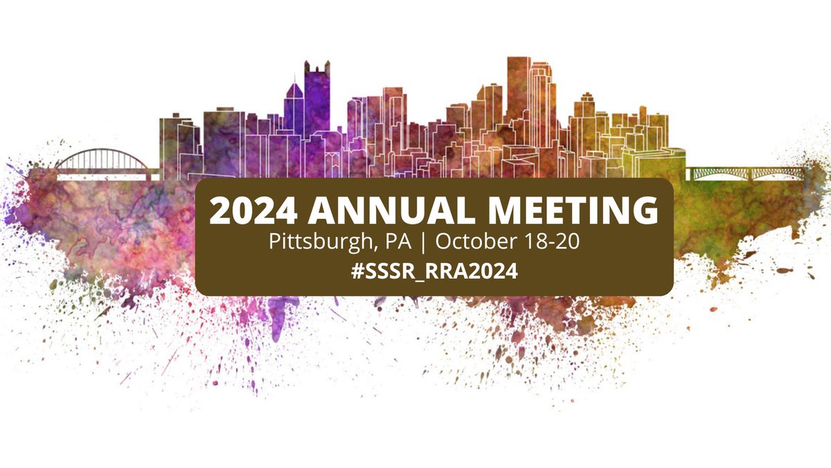 ➡️Religion: Past, Present, and Future ➡️Explore the full Call for Papers for the #SSSR_RRA2024 Annual Meeting in Pittsburgh, PA. ➡️Submit paper sessions (3-4 presentations), individual proposals, or proposals for book panels (author + 3-4 panelists). sssreligion.org/annual-meeting…