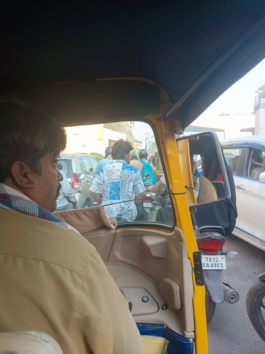 sreeramreddym75's tweet image. Exams time traffic halt creates tension