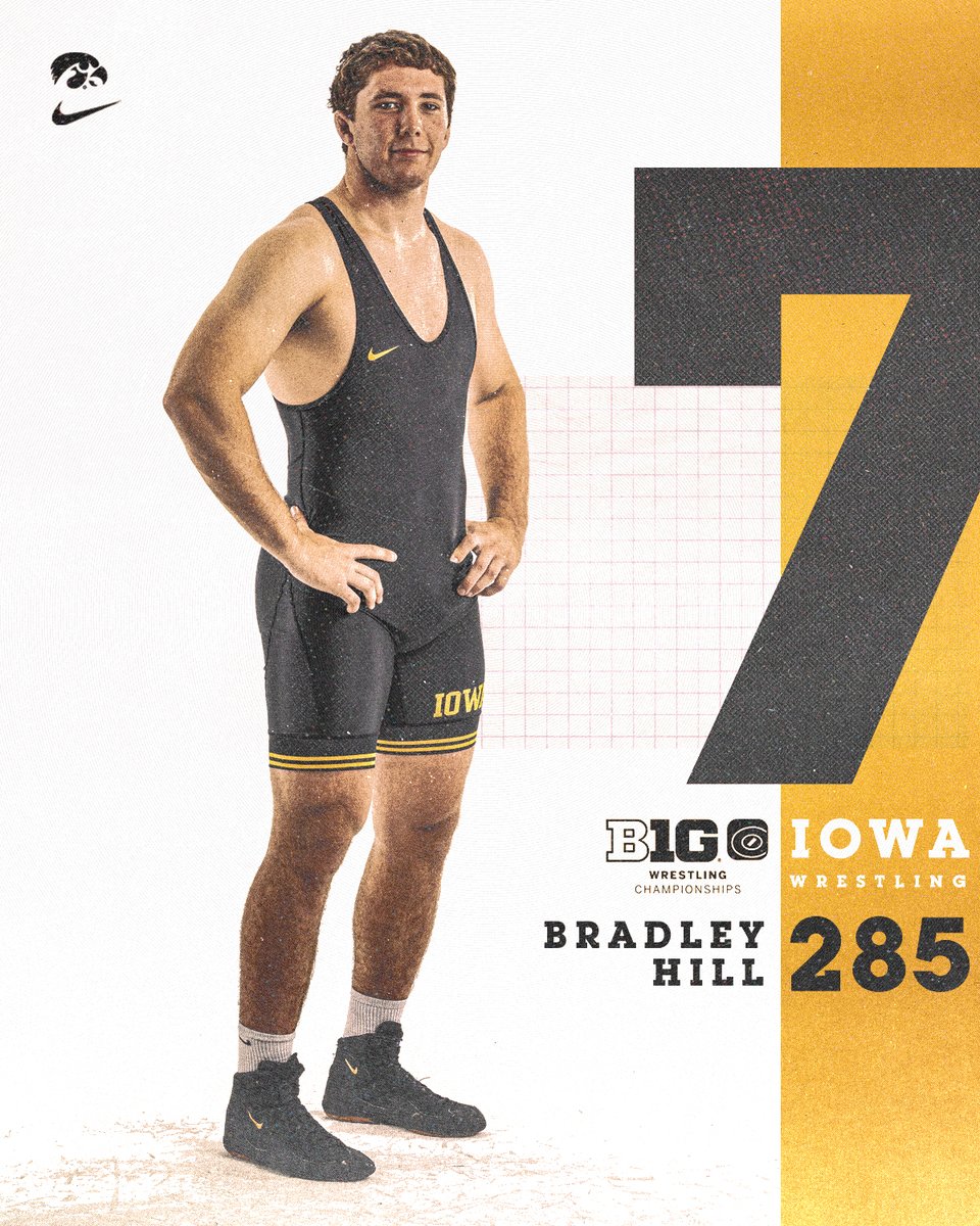 Hawks_Wrestling's tweet image. #7 Seed at 285 Pounds: 𝗕𝗿𝗮𝗱𝗹𝗲𝘆 𝗛𝗶𝗹𝗹

#Hawkeyes