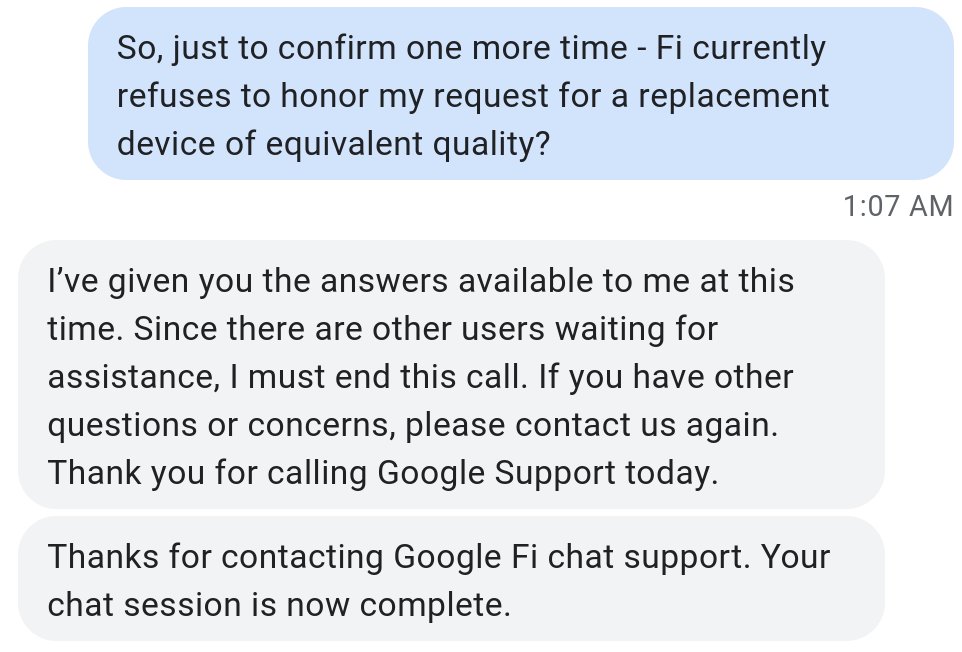 I'm breaking my Xitter moratorium to highlight the outstanding customer support I just got from @googlefi