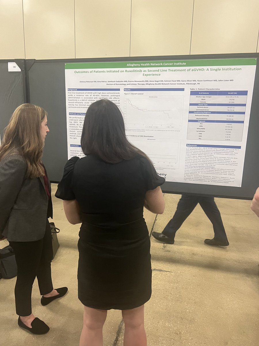 Excited to see our talented trainees @chelseap_DO, future chief fellow <a href="/AHNhemeonc/">AHN Hematology/Oncology Fellowship</a>, and Dr. Shivani Shah, PGY3 IM <a href="/AHNIMres/">AHNIMres</a> and future oncologist, shine as they present their work at #tandem2024  <a href="/AHNtoday/">AHN</a>