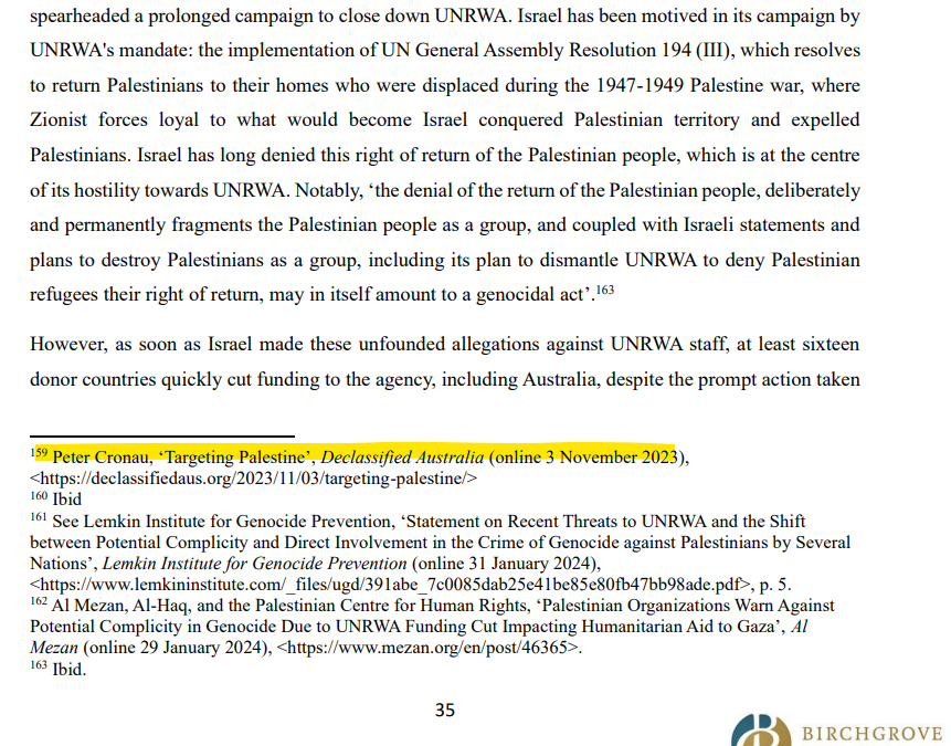 KellieTranter's tweet photo. Important investigative pieces by @DeclassifiedAus cited in the @BirchgroveLegal referral to the ICC. A clear demonstration of the importance of independent media in Australia.

#genocide #Gaza #PineGap #F35globalsupplychain
@antloewenstein @PeterCronau 

https://t.co/HN7X6QptOr https://t.co/HacRVceq2u