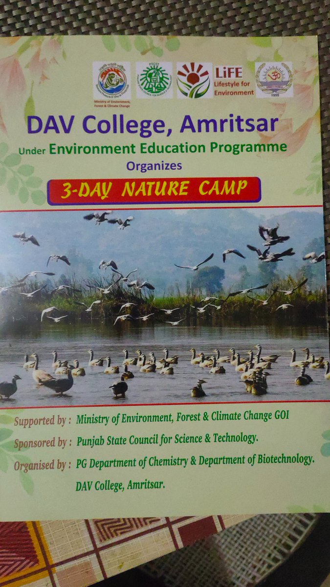 SRoamin's tweet photo. Environment education program sponsoed by @moefcc &amp; @PSCST_GoP organised by  @davamritsar . I joined the programe in a capacity of wildlife conservation expert resource person  &amp; VP @SamagrUnnayan1 . Great innovative by ministry to sensitise our future generations. https://t.co/CW7I746Nkw