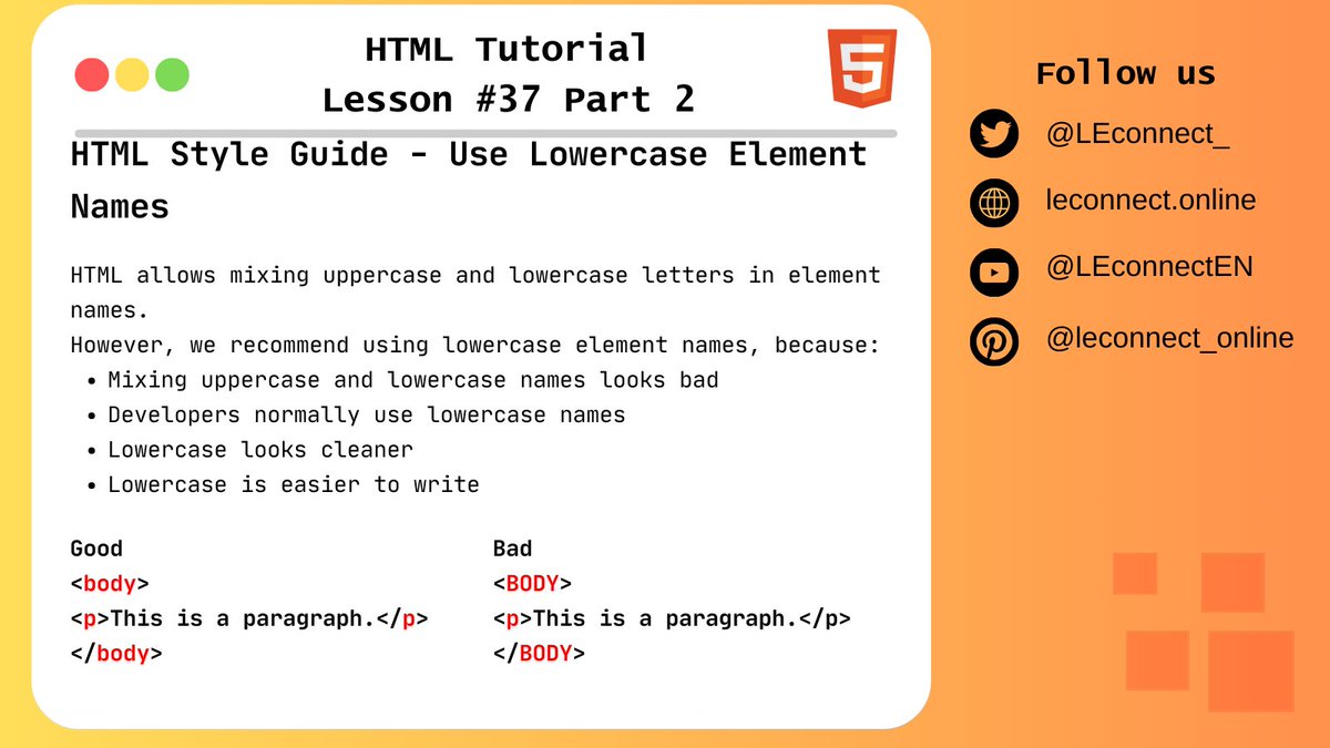 LEconnect_'s tweet photo. Daily content at 8am about HTML.
Free HTML course. Check this now: https://t.co/3KcZS5xNl1
#html #css #javascript #react #vuejs #php #coding #webdeveloper #website #frontend #technology #webdev #js #HTMLforbeginners #HTMLexercises #HTMLtutorial https://t.co/1YuYTThwmh