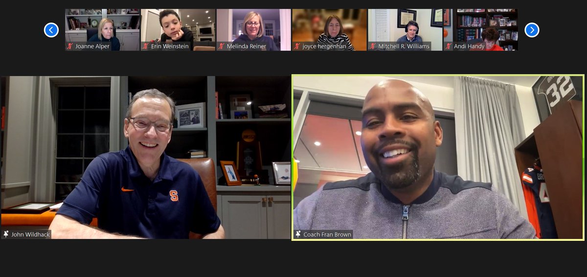 Thank you #LegendsSociety Donors for spending your evening with <a href="/FranBrownCuse/">Fran Brown</a> and <a href="/WildhackJ/">John Wildhack</a> who shared an exclusive sneak peek at the 2024 Football Season🎯🏈