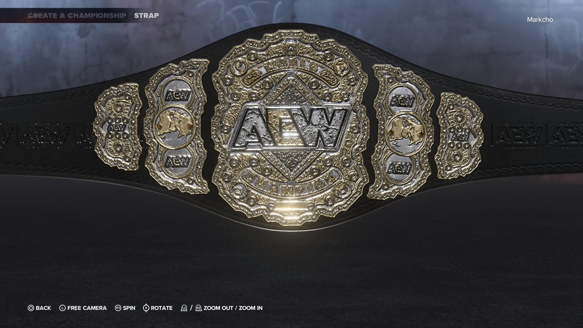 MarkchoGaming's tweet photo. AEW WORLD CHAMPIONSHIP now on CC #WWE2K24 #MARKCHO https://t.co/oPlkcIoi6u