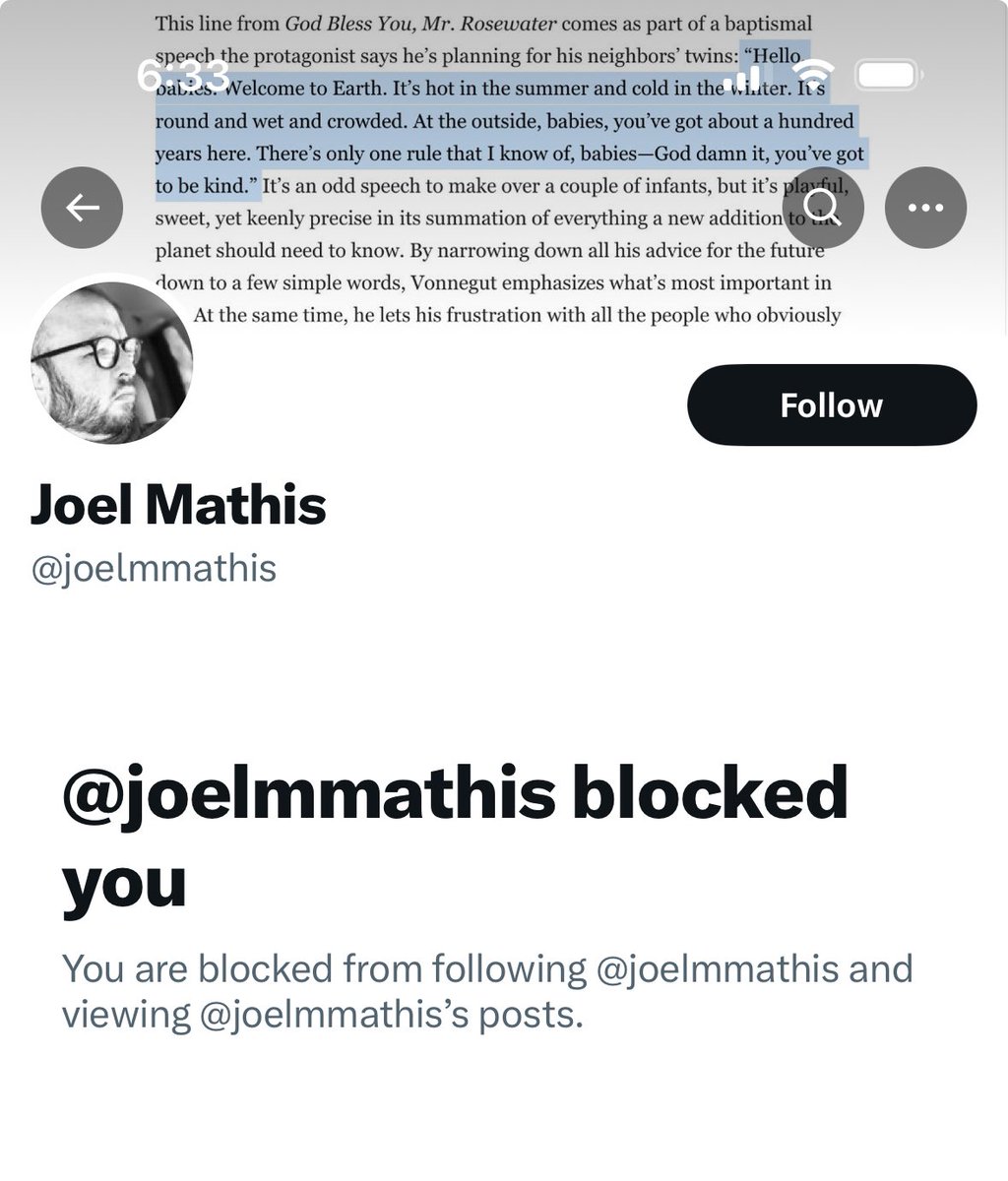 Another badge of honor. Another leftist opinion writer who can’t stand that someone challenges his views.