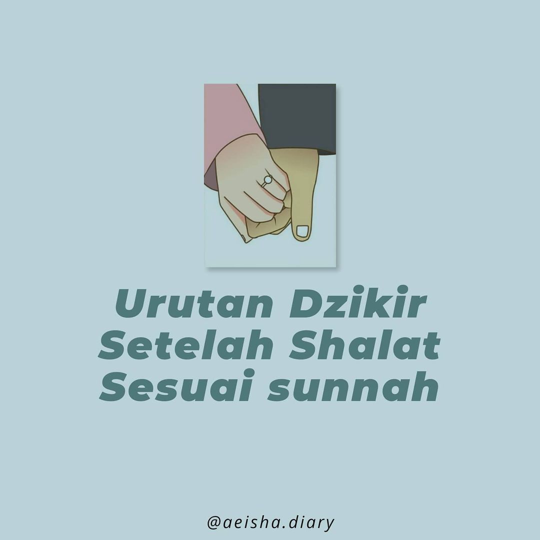 Urutan dzikir setelah shalat sesuai sunnah📿

A-thread