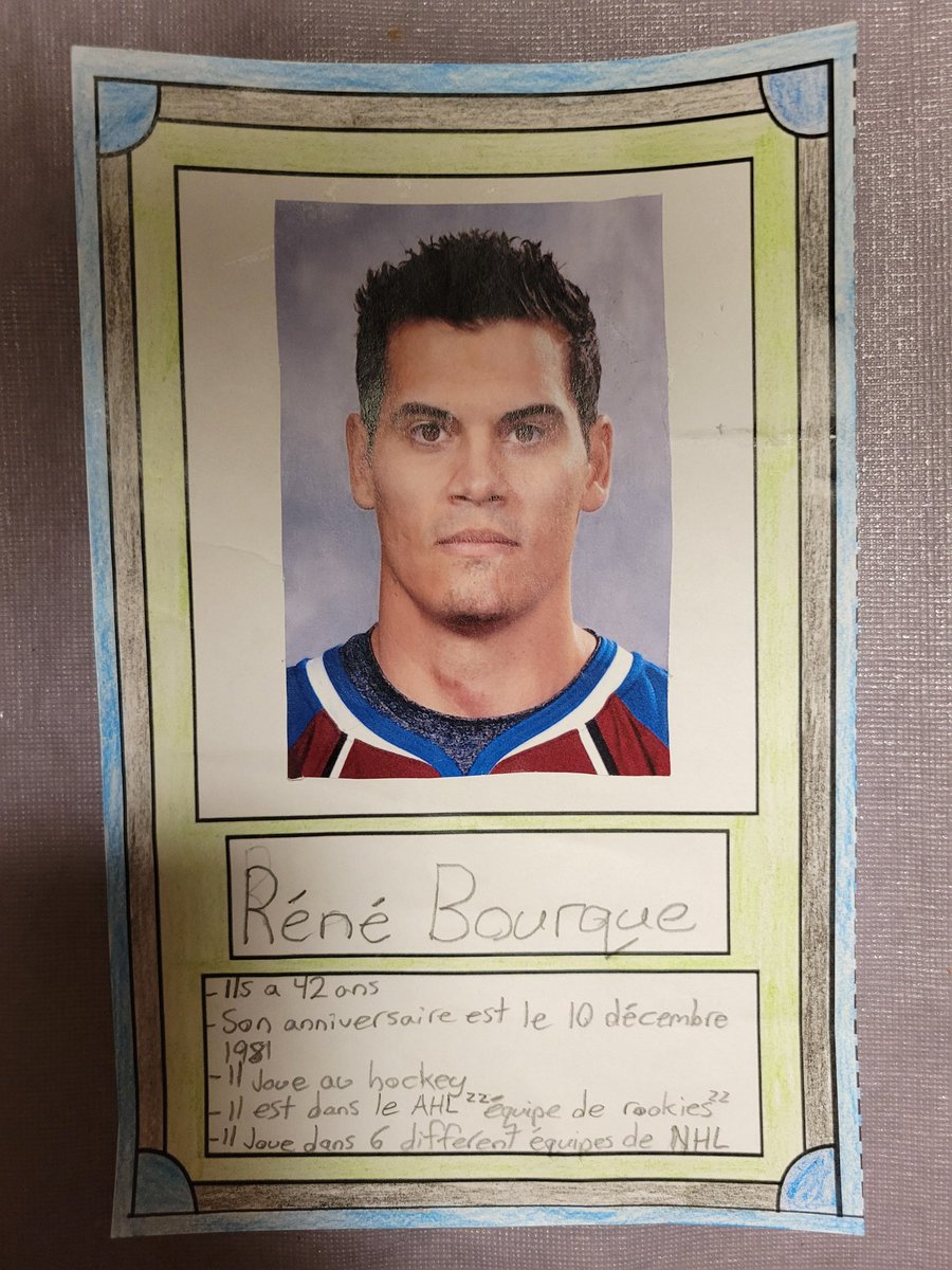 My Grade 9s designed trading cards on different francophone celebrities! 🇫🇷 ✏️ <a href="/LeamingtonDSS/">LeamingtonDSS</a> #FSF1DC #gecdsbproud