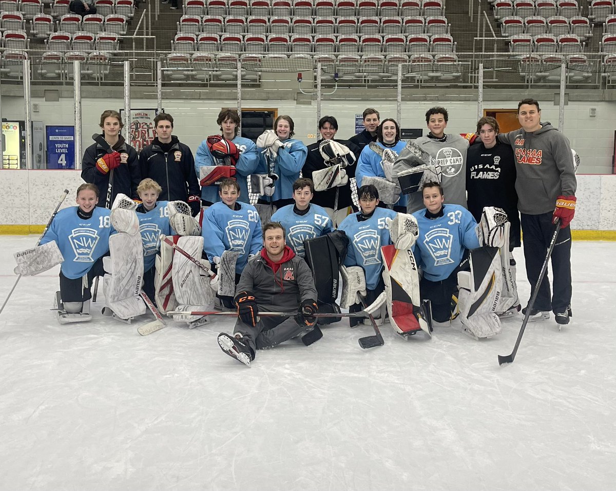 Best of luck to all U13-U15 <a href="/nwcaahockey/">NWCAA</a> goalies in playoffs this weekend ! Bring it home 🏆