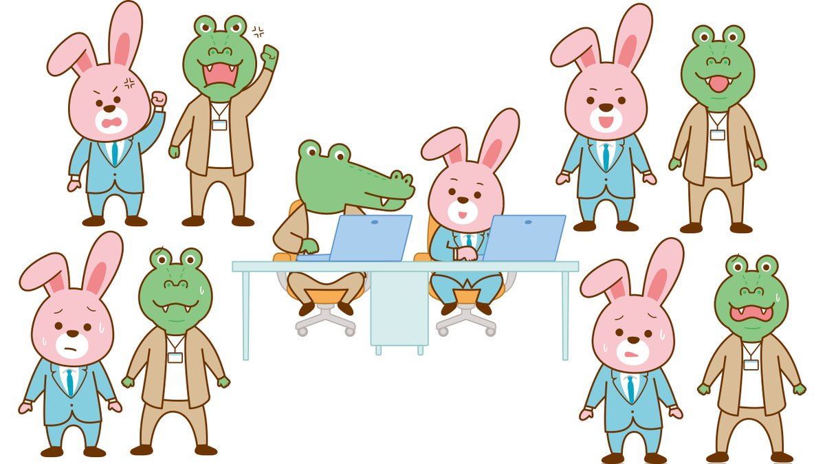 fukui164's tweet image. 中外製薬様の
QMS 解説 #動画用イラスト を
描かせていただきました！

291illust.blogspot.com/2024/02/qmsqua…

ぴょん太やワニ助が #QualityManagementsystem をわかりやすく教えてくれますよ。

#イラスト #イラストレーター #動物イラスト  #ビジネスイラスト