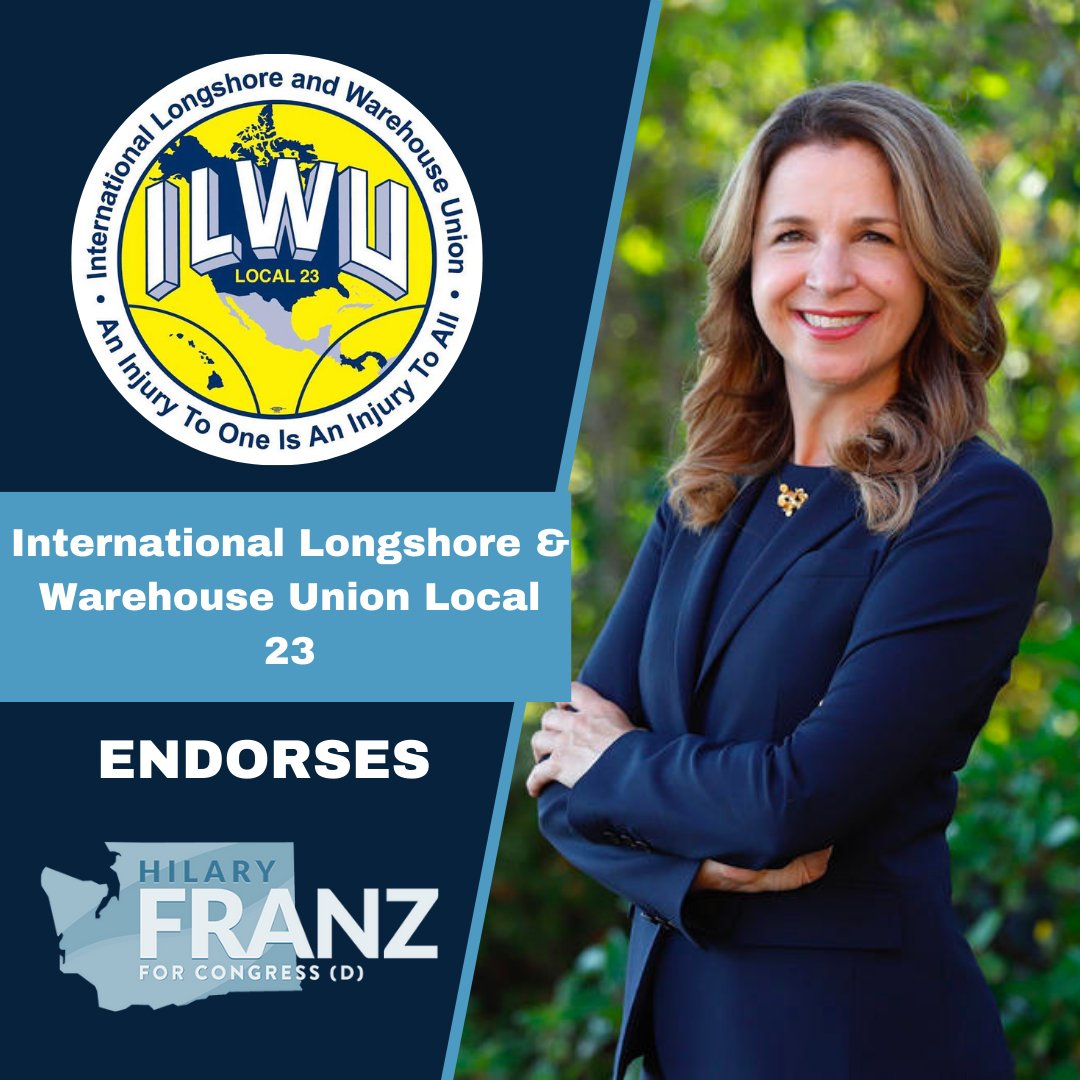 .@ilwulocal23 powers our economy and livelihoods - and this local is a model for young people’s leadership in the labor movement. I’m inspired by their efforts amid a nationwide resurgence in organizing, and proud to have their support!