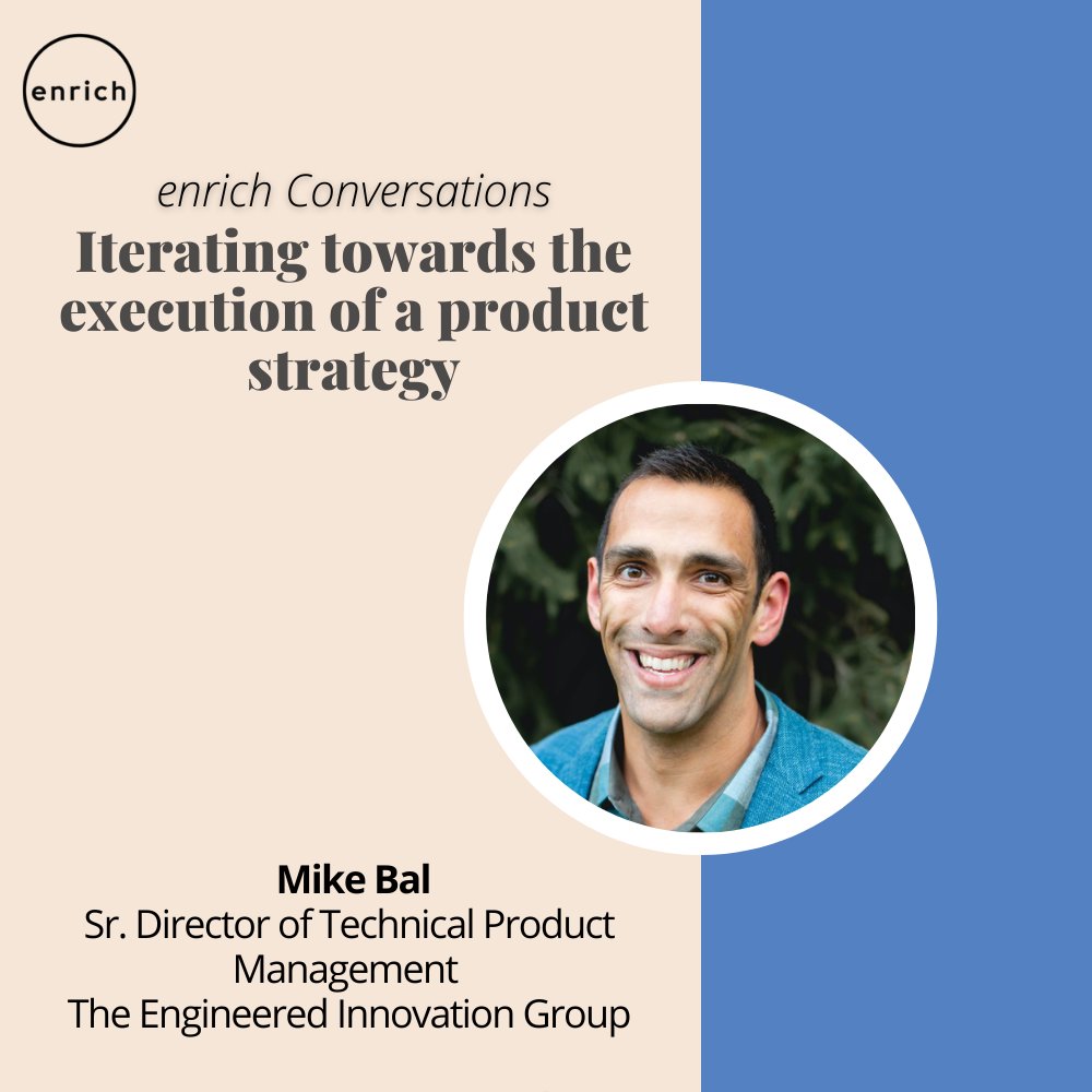 Iterating towards the execution of a product strategy Join Mike Bal, Sr. Director of Technical Product Management at The Engineered Innovation Group on March 15th at 10am PT RSVP at lu.ma/uawu5iaj #peerlearning #productstrategy #leadership