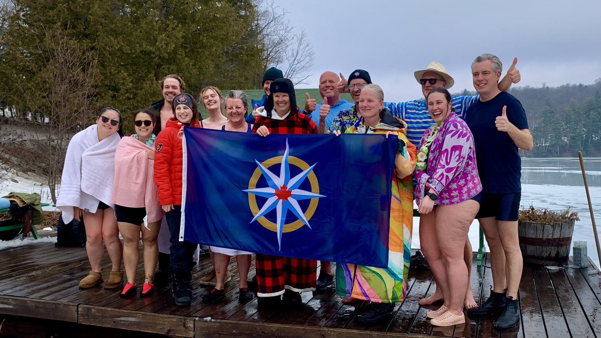 @CPercySearle So warm I took a nice #RCGSPolarPlunge today at Meech Lake for some great causes 🥶