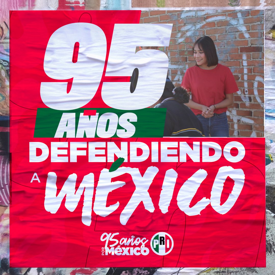 🫵🏽| 95 Años de defender un país de libertades e instituciones, de progreso y estabilidad. 

Las y los priistas estamos listos para seguir trabajando por Mexico y sus familias. 

#PRI95AñosPorMexico