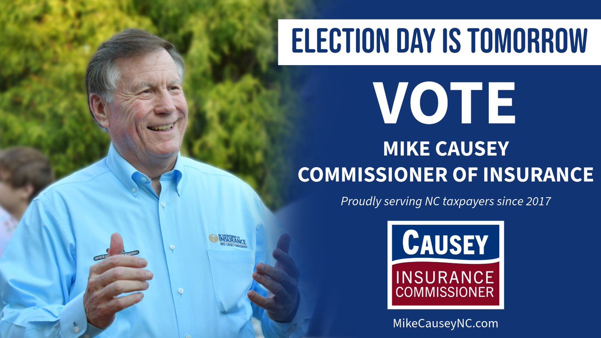 I would be honored to have your support tomorrow on Election Day.  Please make a plan to vote if you haven't voted already. Thanks!