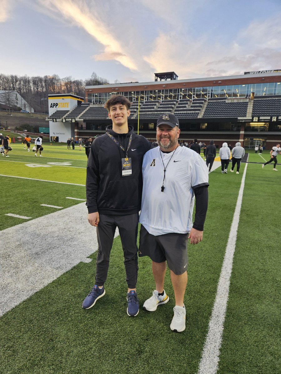 I had a great time at App State today! @lgware @AppState_FB @JasonKervin @CoachJohnson_TE @JeremyO_Johnson @BGrubbs66 @quonmarshall16