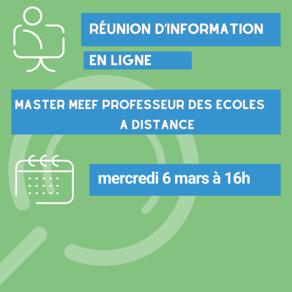 #JPOenligne #FormationAdistance #ProfdesEcoles
Vous envisagez de vous former à distance au métier de professeur des écoles, une visioconférence est organisée ce📌 mercredi 6 mars 2024 à 16h. Pour vous connecter 👉inspe.ac-versailles.fr/2024/02/visioc…
<a href="/UniversiteCergy/">CY Cergy Paris Université</a> 
<a href="/bu_cyu/">CY Bibliothèque universitaire</a>