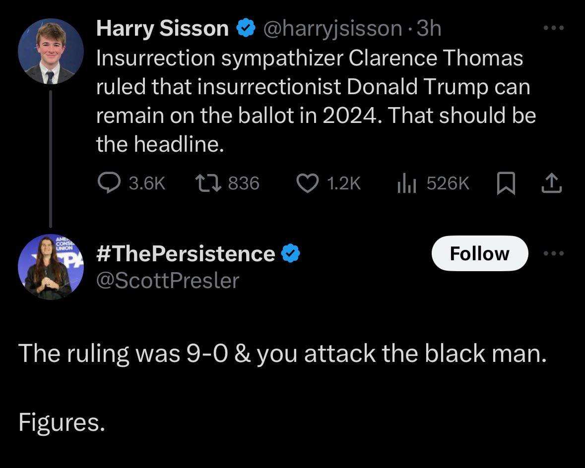 Mic drop!!! 🔥🔥🔥

When Scott Presler owns Harry Sisson. 

Ever notice it's always the liberals that are extremely racist? 

Somebody send this to Harry. He has me blocked.