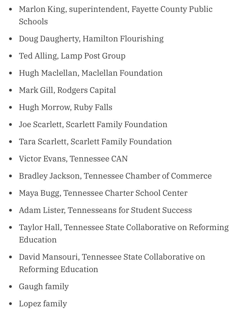 Governor Bill Lee appointed unregistered voucher lobbyist Mark Gill to the Tennessee Board of Regents. Gill served on the Board of the Tennessee Federation for Children, the Tennessee arm of Betsy DeVos‘s American Federation for Children.

#PatrioticEducation
DeVos #VoucherScam