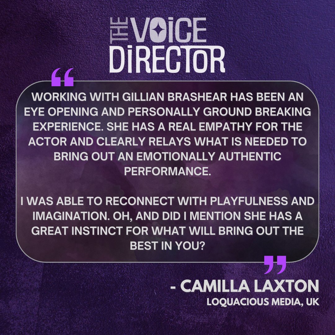 Start VO Atlanta off right this Thursday.  Pitch up your audition and performance habits so they stand out and scream "give this person the role."  Gillian's X-Session "Impactful Performances Get the Gig" shows you how to go from reading a role to embodying it.