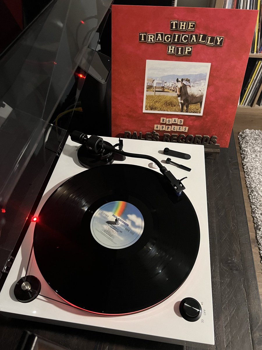 Two-fifty for a highball
And a buck and a half for a beer
Happy hour, happy hour
Happy hour is here ….. 🎶 #TheTragicallyHip #RoadApples #NowPlaying #VinylRecords #VinylCollector #VinylCollection