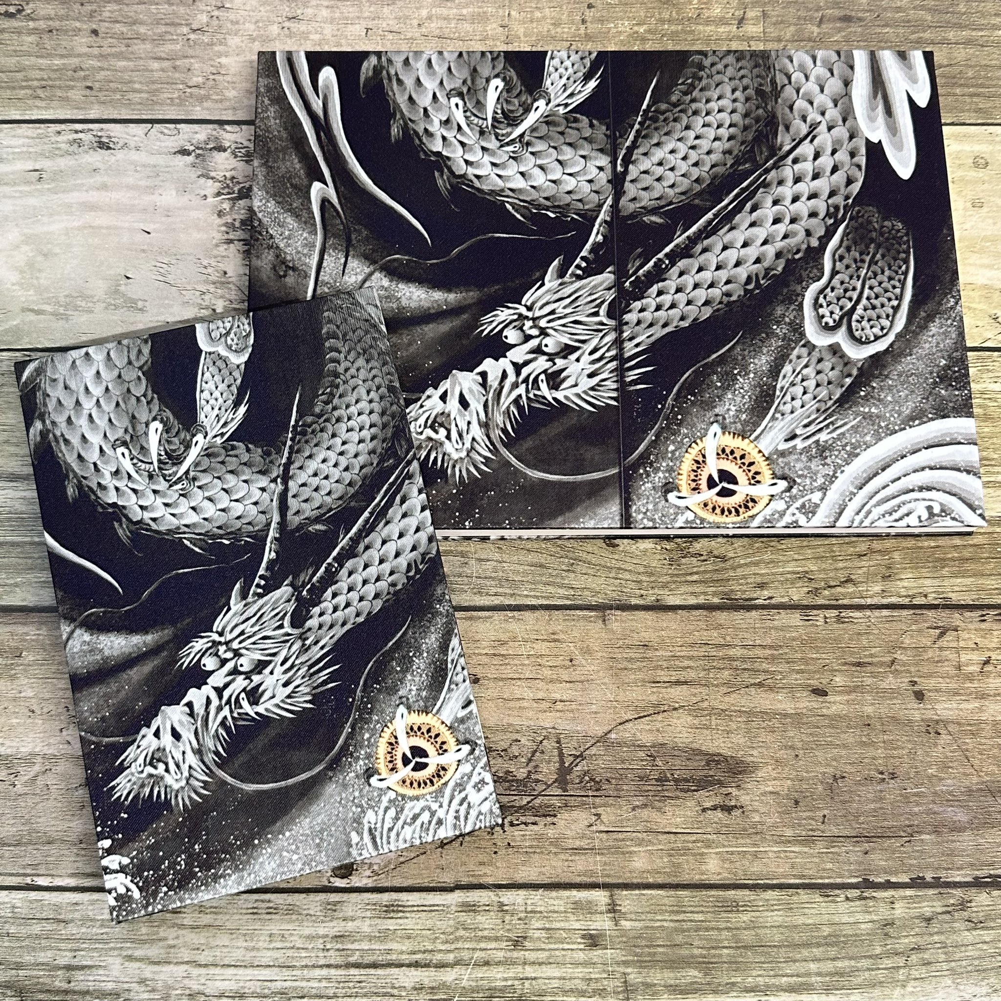 御朱印帳 御朱印 見開き御朱印帳 芳しい 千糸繍院 龍 