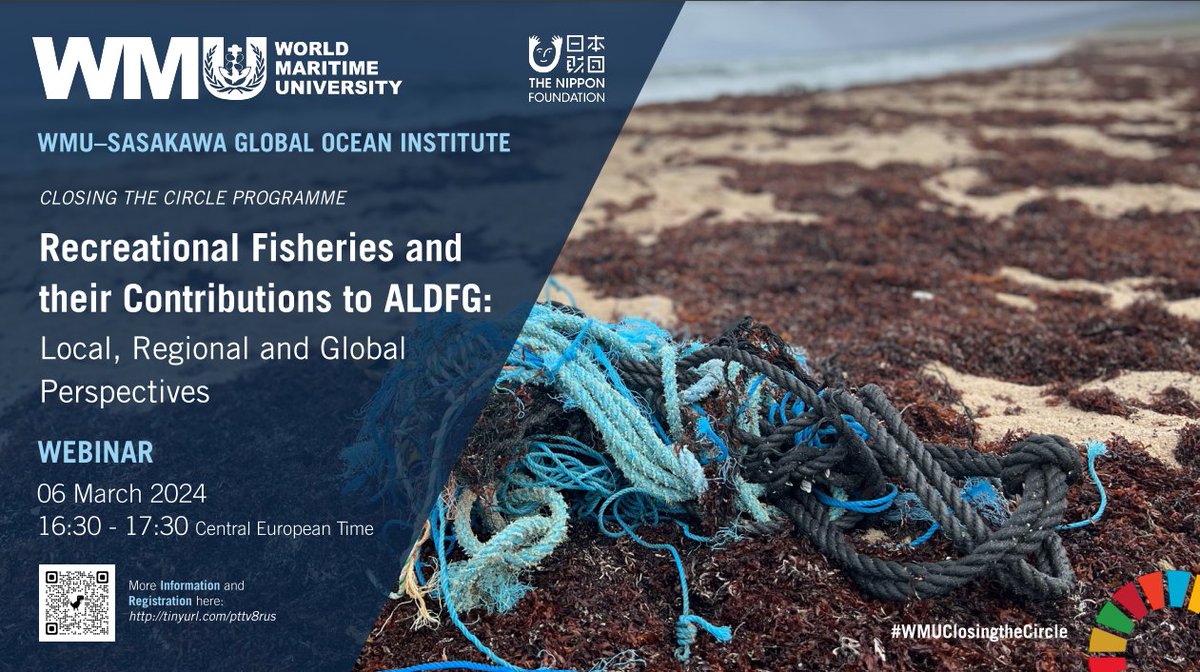 This Wednesday, the GGGI's Associate Director Joel Baziuk will be joining a webinar at 10:30AM EST (4:30PM CET) organized by @WMUHQ about recreational fisheries and #ghostgear. Register here: wmu.zoom.us/webinar/regist…