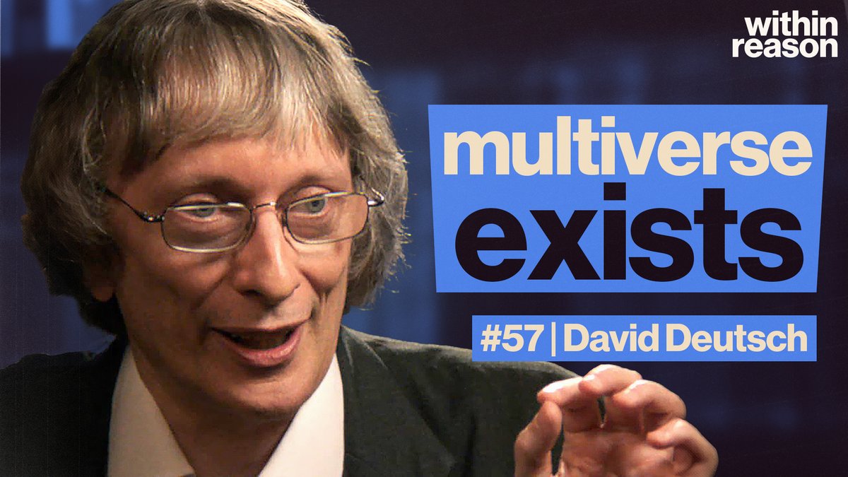 Today's episode is with @DavidDeutschOxf on the many worlds interpretation of quantum mechanics. Though, for Dr Deutsch, it's not an 'interpretation', it's just the truth... youtube.com/watch?v=bux0Sj…