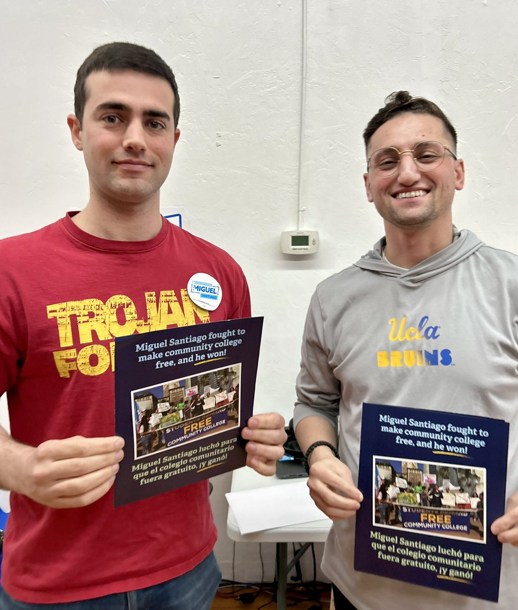 Trojans and Bruins are united for our campaign for City Council District 14! ✌️✌️🐻🐻