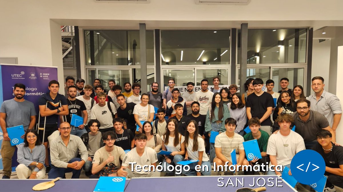 En una gran jornada con todas las sedes de #UTEC damos la Bienvenida a la #Gen2024 #TecnológoEnInformática

#TISJ #UTEC #UdelaR #UTU #Tecnólogo #SanJose #UY