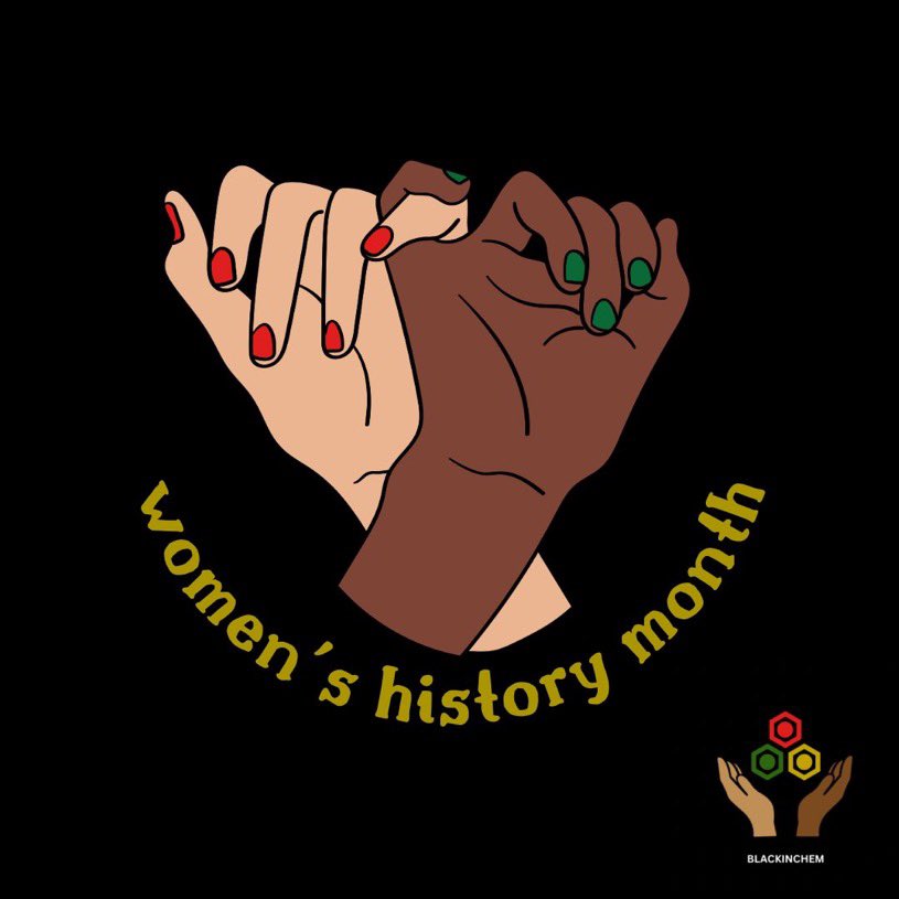 BlackInChem's tweet image. We're excited to amplify and support all the dynamic women especially in STEM fields. Hope you all are ready for what we have in store this month!

#BlackInChem #BlackInSTEM #WomansHistoryMonth