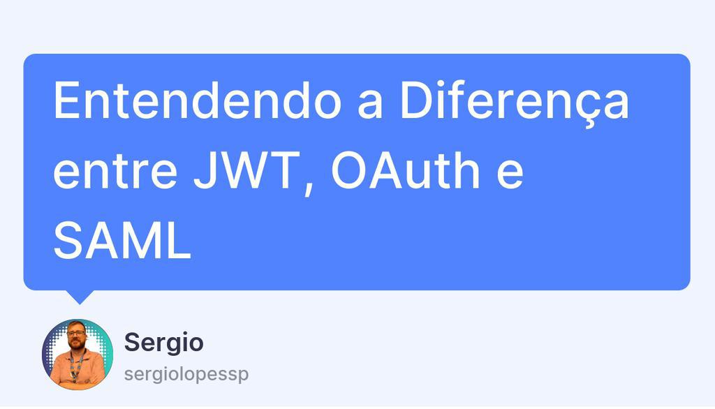 sergiolopessp's tweet image. O que é SAML

Read more 👉 lttr.ai/APi7M

#Autenticação #JWT #OAuth #SAML