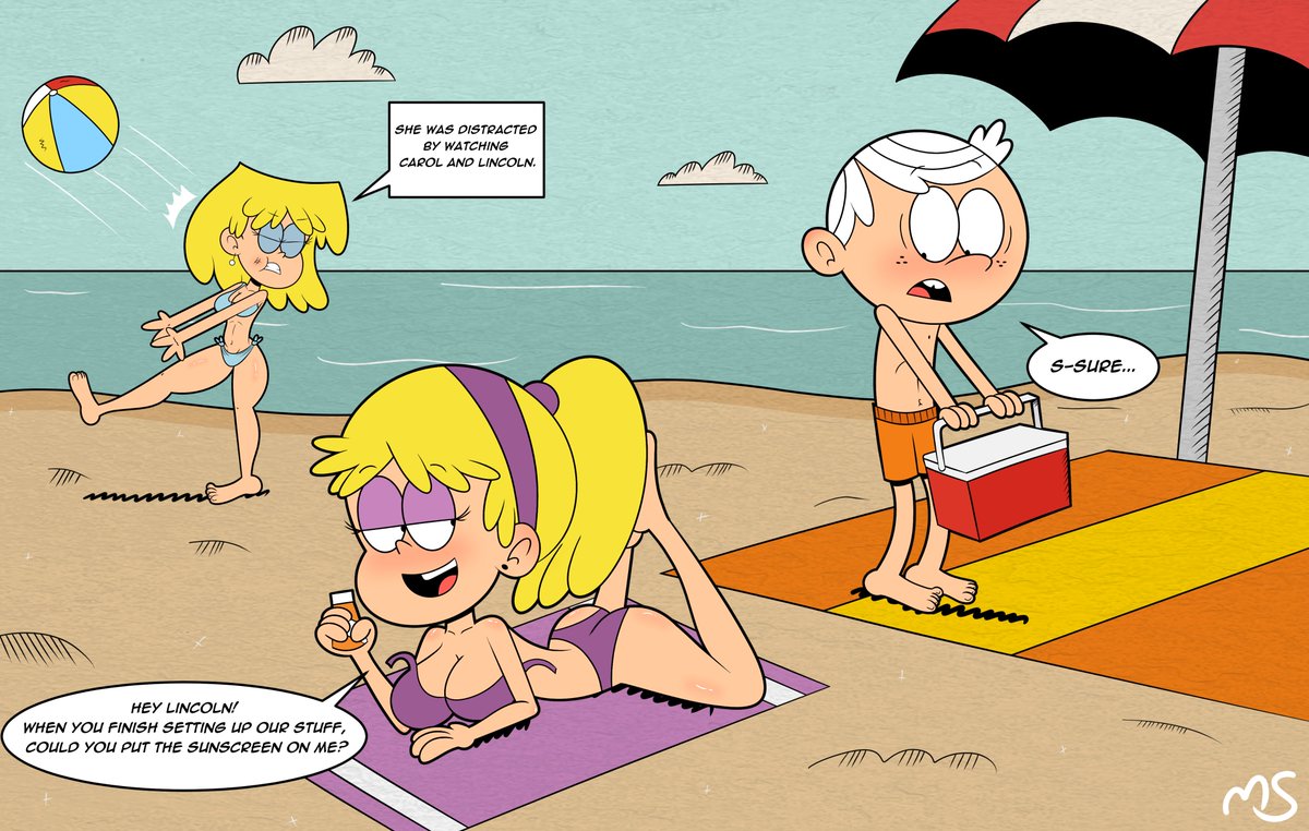 MuffinzzS's tweet photo. [The Sunscreen]
For Carol the most important thing is to take care of her beautiful skin. Lincoln had to make a noble sacrifice.
#TheLoudHouse #LincolnLoud #LoriLoud #CarolPingrey  #LoudHouse #TLH #Fanart https://t.co/n03u1iXmZq