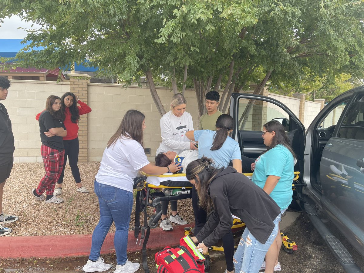 12th grade EMT students in action! 🚑<a href="/MISD_CTE/">Midland ISD CTE</a> <a href="/Midland_ISD/">Midland ISD</a>