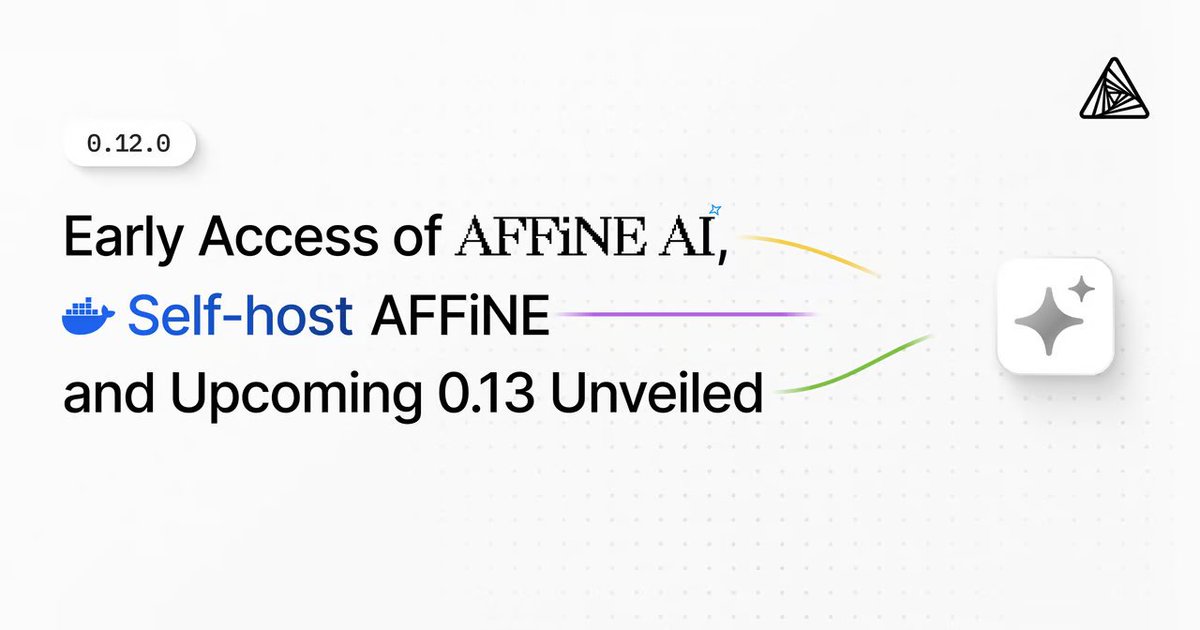AFFiNE!
#AI, #SelfHost and more upcoming

affine.pro/blog/affine-0-…