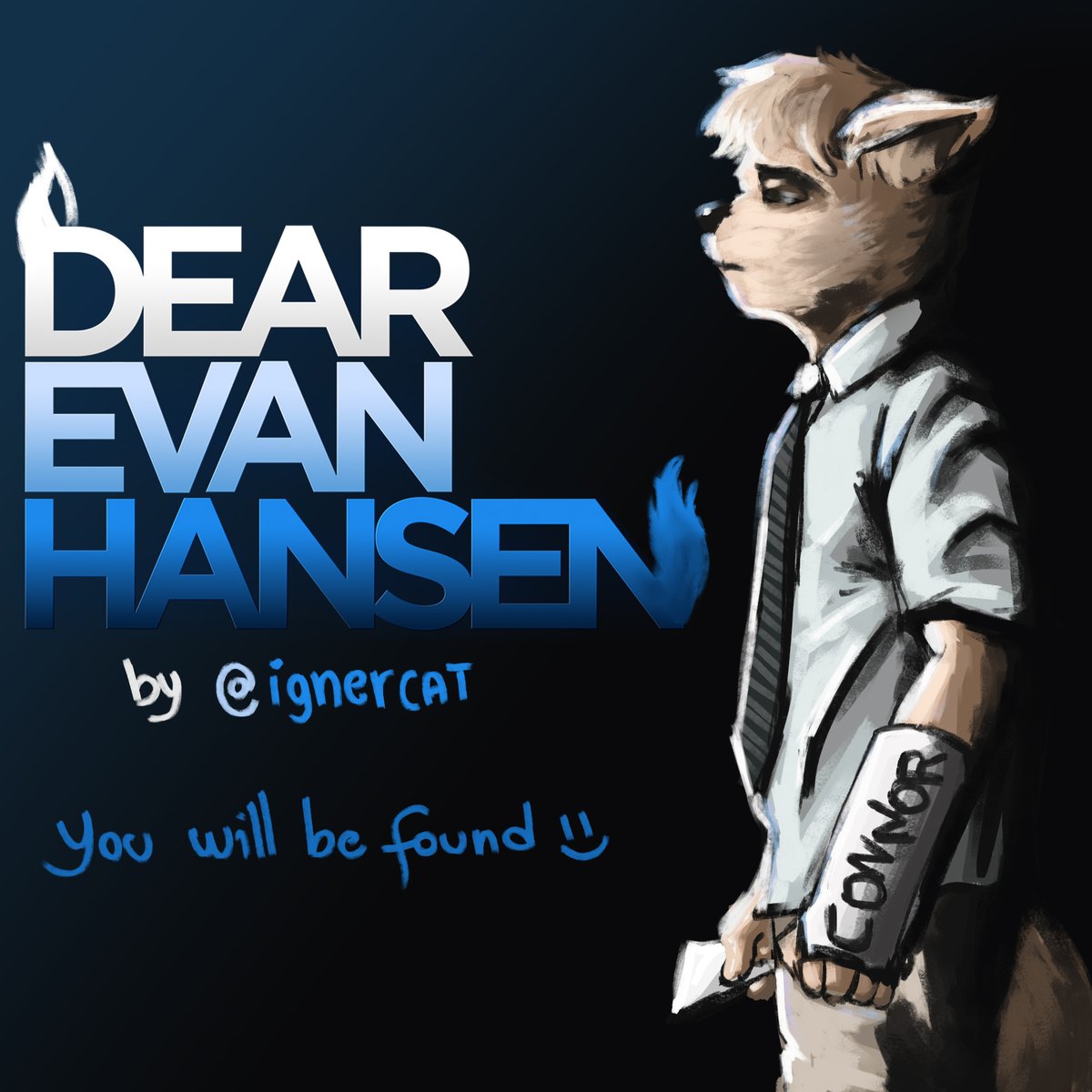 I decided to continue.

And with this simple art by Evan Hansen, from the musical Dear Evan Hansen that I love
It's not my best art, it was quick, but I liked it.

#furryart #furryartwork #furryartist #dearevanhansen #youwillbefound #commissionopen #furrycommissionsopen