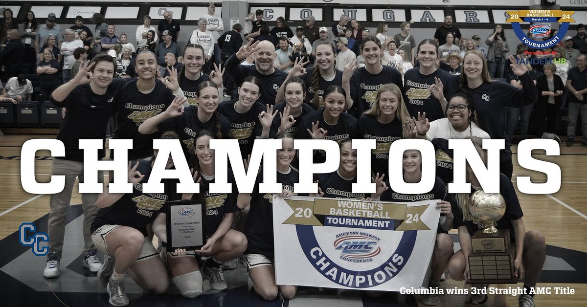 AMCSports's tweet photo. Columbia Wins Third Straight AMC Women's Basketball Title. #amcwbbchamp 

https://t.co/9InNuuJF7E https://t.co/ematPVeq43