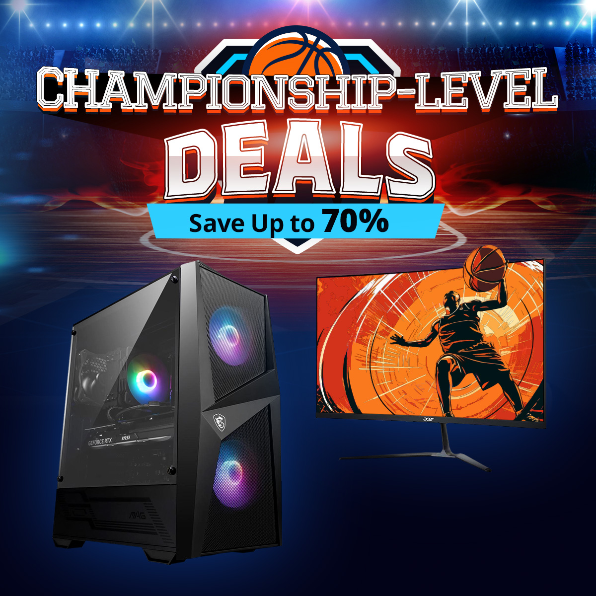Ready to win the tech game? Our Championship Level Deals are here! Save up to 70% off on desktops, laptops and computer components Don’t miss out on these great deals! What’s the deal you are looking for?
#Newegg #TechSale #MarchMadness

newegg.io/X-Champion-0305