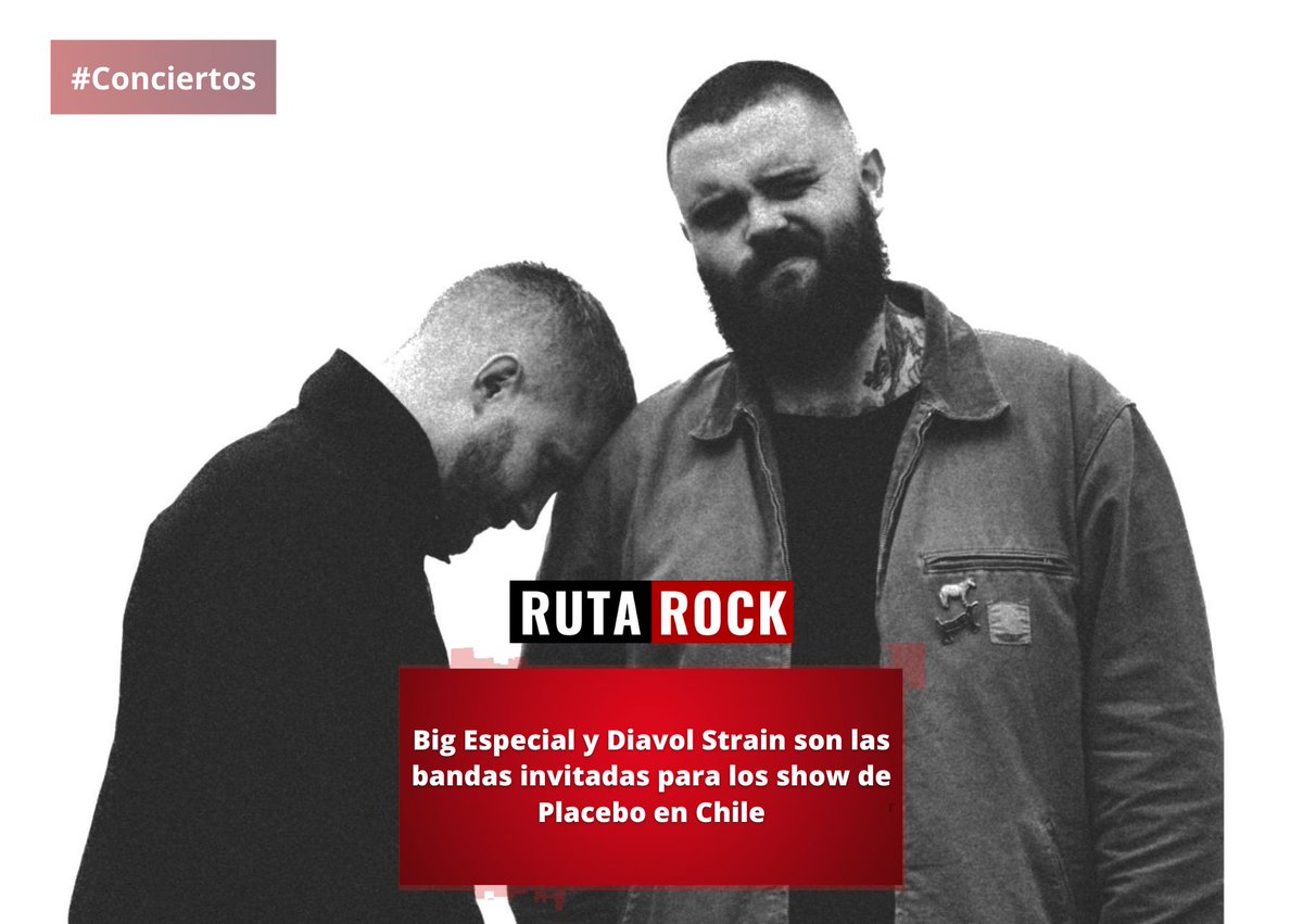 @BIGSPECIAL_ y @DiavolStrain son las bandas invitadas para los show de Placebo en Chile  buff.ly/3P6VH5i @lotusmusica